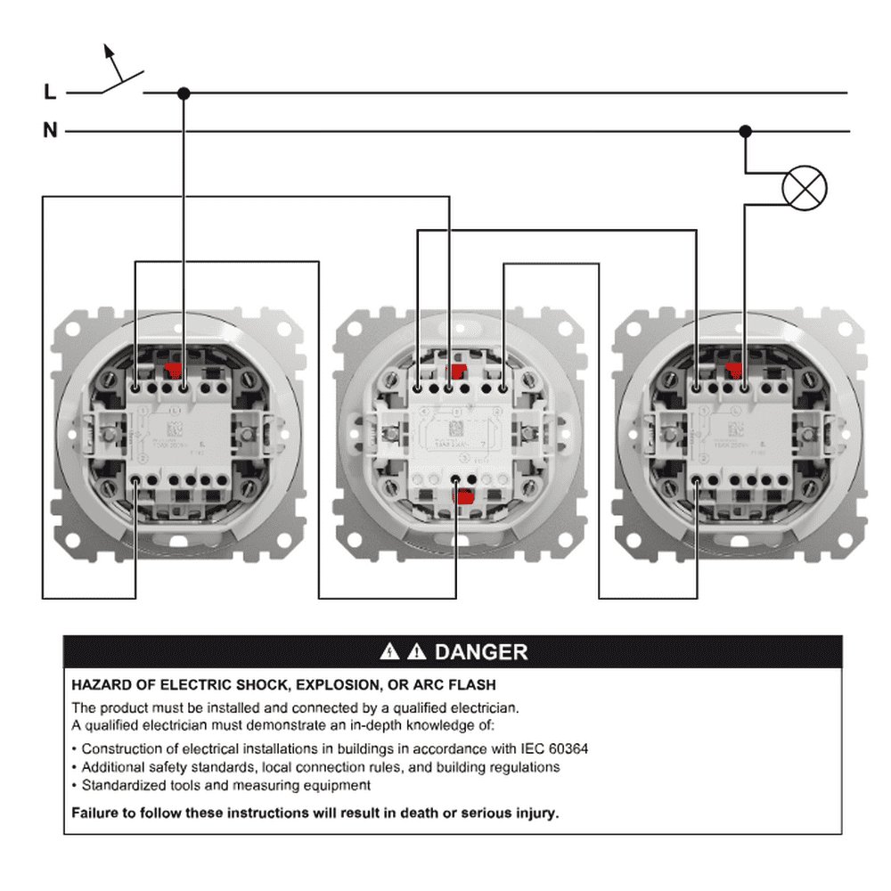 Вимикач Schneider Sedna Design білий 1кл проміжний IP44 ( SDD211107 )